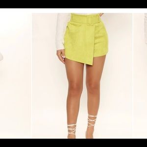 BELTED SKORT (shorts+Skirt)